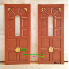 ประตูไม้สักบานเดี่ยว รหัส D304